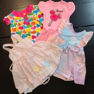 Lot of 4 toddler dresses 18m